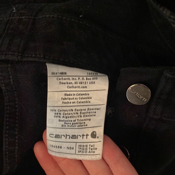 Cathartic Black Straight Leg OverallsXS Tall - Picture 3 of 4